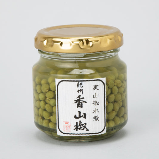 Kishu Sansho (Japanese Pepper) Boiled in Water – 45g Glass Jar